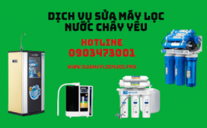 dich vu sua may loc nuoc chay yeu